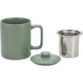 Zgmdw Alderwell Ceramic Tea Mug with Infuser and Lid 13 oz Sage - Product view